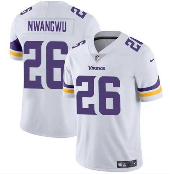 Men & Women & Youth Minnesota Vikings #26 Kene Nwangwu White Vapor Untouchable Limited Stitched Jersey